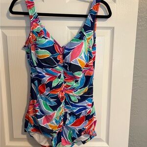 Maxine of Hollywood Multicolor Swim One Piece